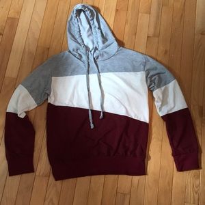 Light weight color blocked sweatshirt